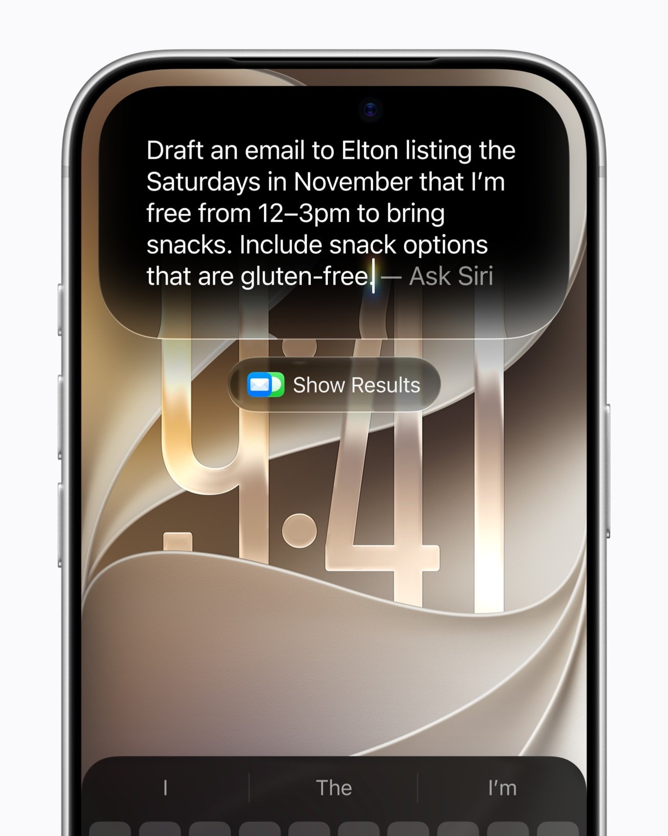 Siri email request using availability from the calendar